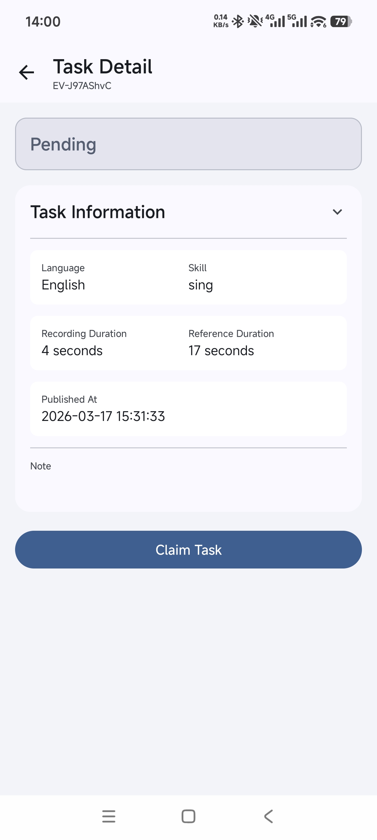 Basic Task Information